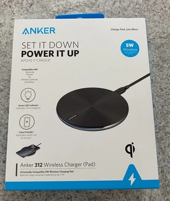 Anker 312 Magnetic Wireless 5W  Universally Compatible Charging Pad - NIB Sealed - Image 1 of 4