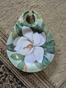 Keller Charles Melamine Lot Of 6 Water Color Magnolia Plates - Picture 1 of 3