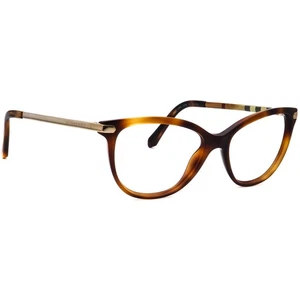 Burberry Eyeglasses B 2280 3316 Havana/Gold Cat Eye Frame Italy 52[]16 140 - Picture 1 of 6