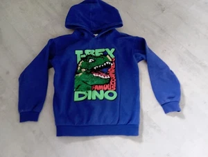 H&M Kapuzenpullover Hoodie Pullover mit Dinos Gr.134/140 für Jungs Neuwertig - Bild 1 von 1