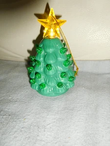 Mr. Christmas 4-1/2" Mini nostalgischer beleuchteter grüner Baum - Bild 1 von 2