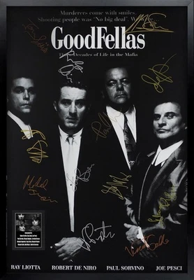 Signed Goodfellas Movie Poster 2, Movie Poster, Decor Room, Full Size Poster - Image 1 of 4