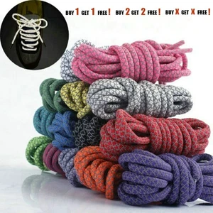 Runde Reflektierende Sneaker Schnürsenkel 36 45 54 63 Schuh Schnürsenkel Schnüre Mode - Bild 1 von 26