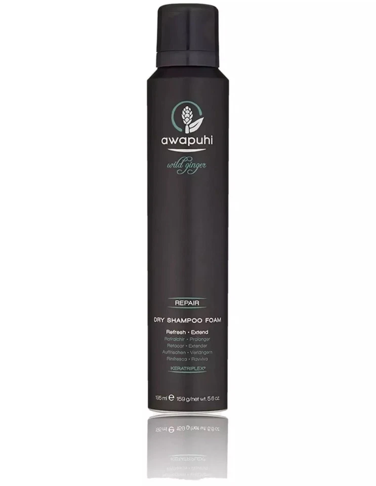 PAUL MITCHELL AWAPUHI WILD GINGER DRY SHAMPOO FOAM KERATRIPLEX 5.6 OZ LEAVE-IN - Image 1 of 1