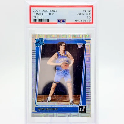 Josh Giddey (RC) 2021-22 Donruss Choice Mojo Clasificado Novato #202 PSA 10 GEMA COMO NUEVO Foto 1 de 4