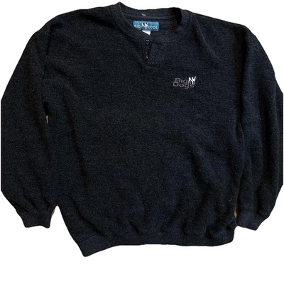 Vintage Big Dogs Sweater Mens Large Gray Casual Sweatshirt Grandpa Cottage - Image 1 of 4