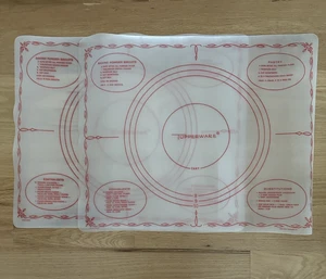Menge 2 Tupperware Vintage 1965 Gebäck Matten Torten Tarte Kruste Blätter 18" x 22" Schön! - Bild 1 von 8