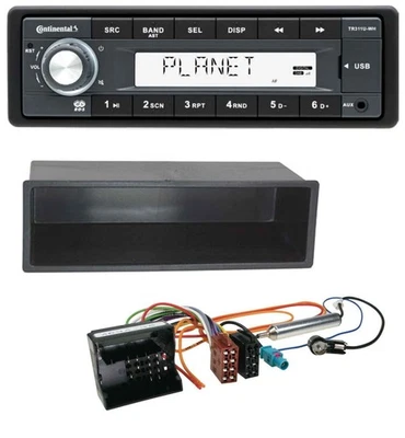 Continental USB MP3 AUX 1DIN Autoradio für Citroen Berlingo, C2, C3, Jumpy - Bild 1 von 4