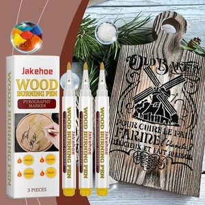 3Pcs Wooden Burning Marker Pens Scorch Pens For Wood BurnWood Burn Marker Pe _pu - Picture 1 of 11