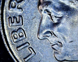 2020-P Roosevelt Dime ~ Obv/Rev Die Clash & Striation Lines & Obv Die Chips - Picture 1 of 12