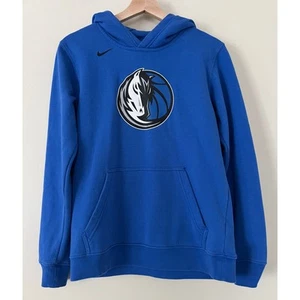 Dallas Mavericks Youth Large Blue Hoodie Sweatshirt Nike NBA Basketball Logo - Picture 1 of 3