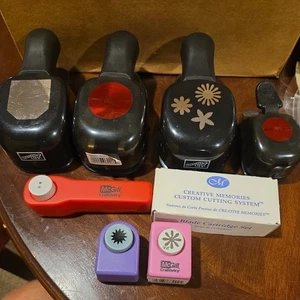 lot 7 of Stampin circle flowers Large Paper Punch creative memories cutting - Picture 1 of 13
