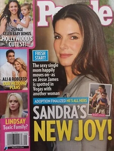 SANDRA BULLOCK August 2010 PEOPLE Magazine LINDSAY LOHAN HOLLYWOOD'S CUTE BABIES - Picture 1 of 1