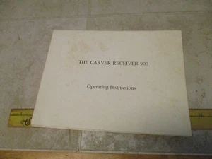 Vintage Carver Stereo Receiver 900 Betriebsanleitung Owners Manual - Bild 1 von 2