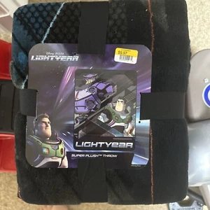 Disney Pixar Buzz Lightyear Space Ranger und Zurg Super Plüsch Überwurf 46 Zoll x 60 Zoll - Bild 1 von 2