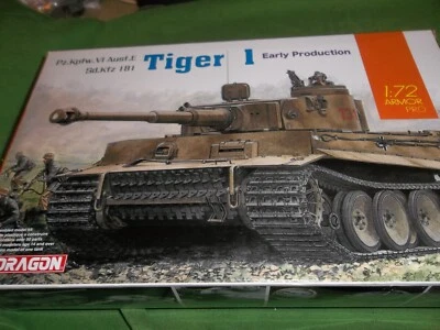 DRAGON 1/72 ARMOR PRO Pz.Kpfw.VI Ausf.E  Sd.Kfz. 181 TIGER 1 EARLY PRODUCTION - Image 1 of 4