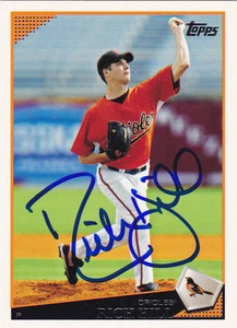 RICH HILL BALTIMORE ORIOLES SIGNED CARD DODGERS YANKEES CUBS RED SOX INDIANS A'S - Picture 1 of 1