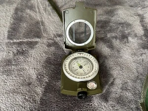 Professiol Military Army Metal Sighting Compass Clinometer Camping Outdoor Tools - Picture 1 of 23