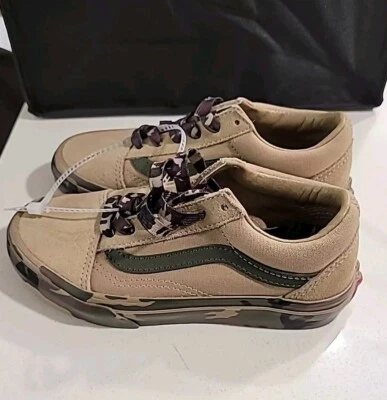 Zapato de Skate Vans Old Skool EE. UU. Talla 13-Niños Pequeños - Camuflaje/Tallo Corino Foto 1 de 4