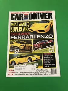 2003 FERRARI ENZO ORIGINAL VINTAGE PRINT AD MAGAZINE COVER - Bild 1 von 1