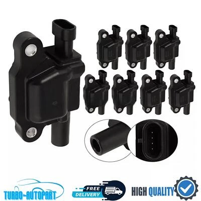 Paquete de 8 bobinas de encendido UF413 para Chevy Silverado GMC Sierra Yukon 4,8 L 5,3 6,0 L Foto 1 de 4