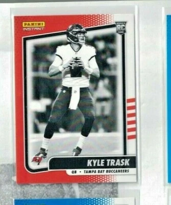 2021 Panini Instant Black & White Kyle Trask Tampa Bay Buccaneers RC PR 2728 - Image 1 of 2