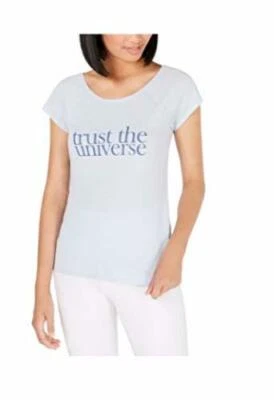 Camiseta Ideology Mujer Azul Marino Trust The Universe Flutter $29.5 TINI {&} Foto 1 de 3