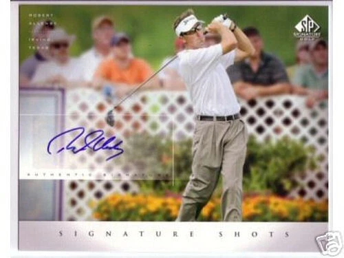 Robert Allenby certified signed autograph 2004 SP Signature Golf 8x10 photo card - Image 1 of 1