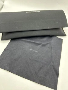 Saint Laurent Surf Black Sunglasses Case & Cloth - Picture 1 of 4