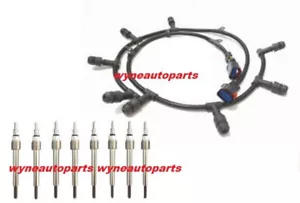 2004-2010 Ford 6.0L Diesel Glow Plug Harness Right & Left and 8 Glow Plugs Kits - Picture 1 of 3