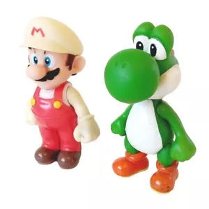Nintendo Super Mario Figures FIRE MARIO & YOSHI 5" Vinyl 2006 Banpresto (A1) - Picture 1 of 10