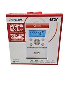 Eton ZoneGuard Weather Alert Clock Radio with Flashing Beacon New