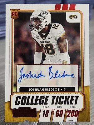 JOSHUAH BLEDSOE 2021 Contenders College Ticket Autograph Rookie Red Foil #255 RC - Image 1 of 2