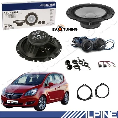 Kit 4 Casse Altoparlanti Anteriori Alpine per Opel Meriva A dal 2003>2010 - Immagine 1 di 4