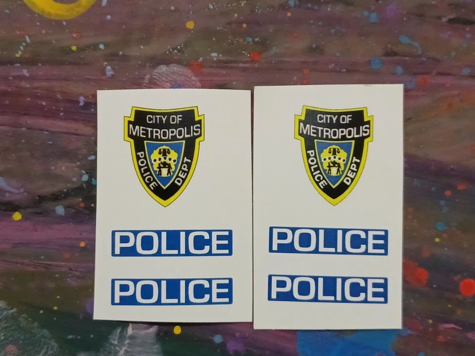 Corgi 17-D Jr Metropolis Buick Police Car Reproduction Stickers ( Set of 2 ) - Image 1 of 1