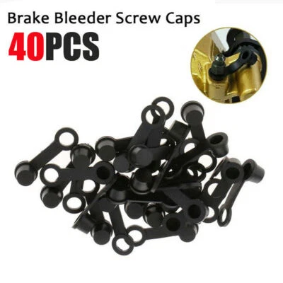 40X Replacement Part Brake Caliper Bleed Nipple Screw Dust Cap Cover Accessories Foto 1 de 4