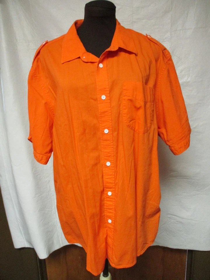 Eric Daman for Threads & Heirs Orange Button Down Shirt - Size XL - Image 1 of 4