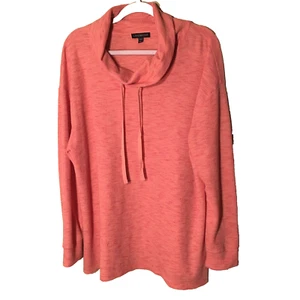 Lane Bryant Pullover Damen 18/20 rosa gerippt bequem geräumig Pulli Kragen warm - Bild 1 von 12