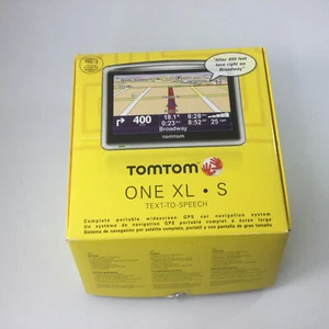 TomTom One XL S Text-to-Speech GPS Car Navigation Auto Directions With Box - Picture 1 of 9