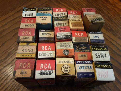Vacuum Tube Lot of 25 Nos and Used - Mixed Brands Tv Radio Tubes