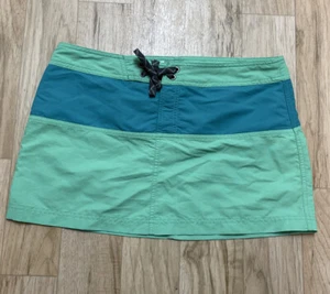 Patagonia Board Skirtie Green Nylon Surf Swim Skirt Snap Pocket Sz 10 - Picture 1 of 7