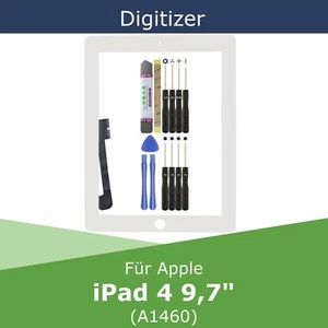 Digitizer für Apple iPad 4 A1460 Weiß 9,7" Touchscreen Glas Display Scheibe - Afbeelding 1 van 6