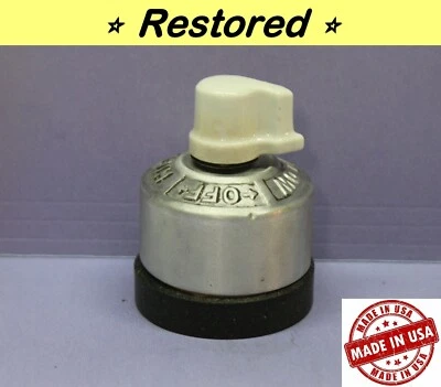 Interruptor giratorio de electrodoméstico de estufa calentador de cocina vintage - ALTO, MEDIO, BAJO - GE EE. UU. Foto 1 de 4