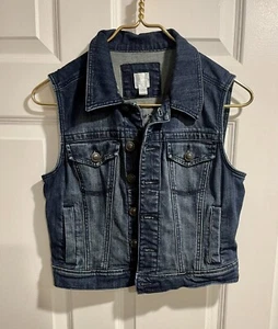 LC lauren conrad Dark denim vest size XS womans - Picture 1 of 4