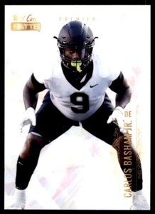 Carlos Basham Jr. 2021 Wild Card Matte White Rookie Card RC #MBC-44 Wake Forest