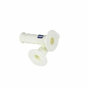 Griffgummi Lenkergummi Weiß Set 22 mm Lenker mit Daumengas  ATV Quad HMParts - Bild 1 von 1