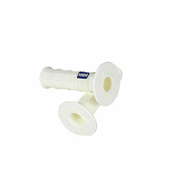 Griffgummi Lenkergummi Weiß Set 22 mm Lenker mit Daumengas  ATV Quad HMParts - Bild 1 von 1