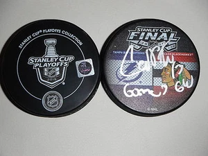 TAMPA BAY LIGHTNING CEDRIC PAQUETTE SIGNED 2015 STANLEY CUP PUCK GAME 3 GW INSCR - Picture 1 of 1