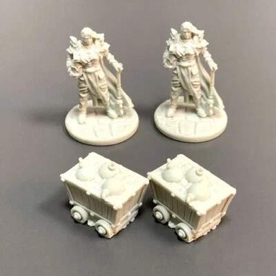 4PCS Cmon Warriors Vehicle Figures D&D Mini Miniatures Board Game Kickstarters - Image 1 of 4