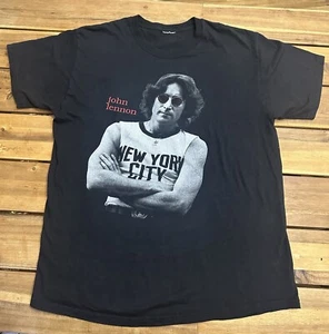 Vintage John Lennon New York City Shirt Size Medium- Large 1990's USA Preowned - Picture 1 of 6